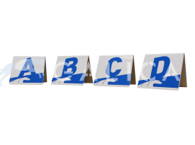 Letras ABC en pvc (colores)